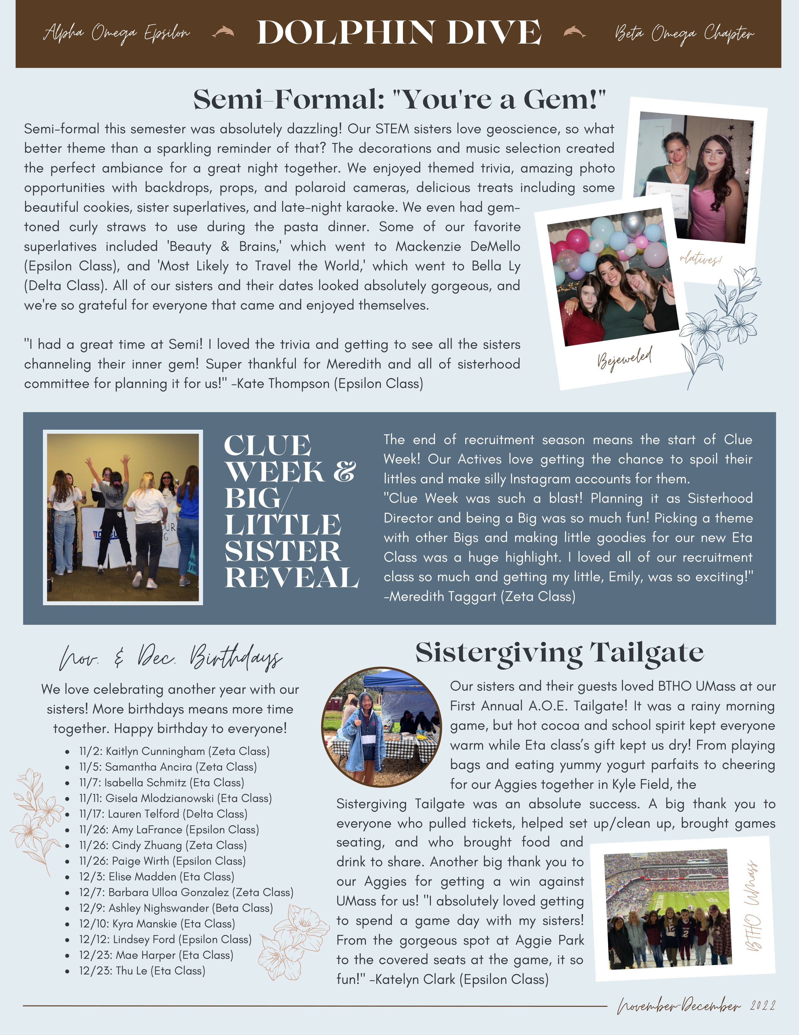 November/December Newsletter Page 3